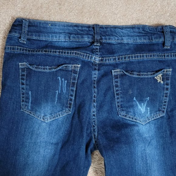 VIP JEANS Distressed skinny sz. 11/12 - Picture 3 of 5